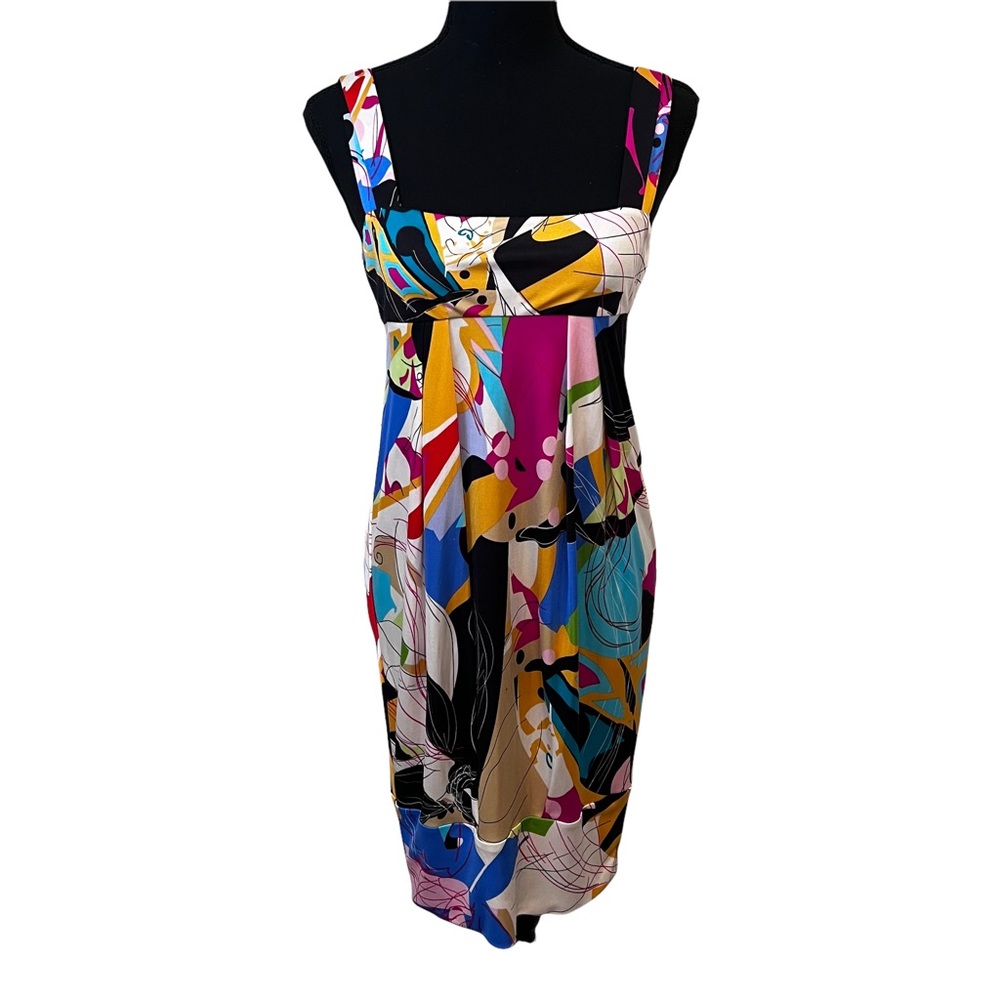 DVF Diane Von Furstenburg Eliot Sleeveless Silk Blend Dress Size 6